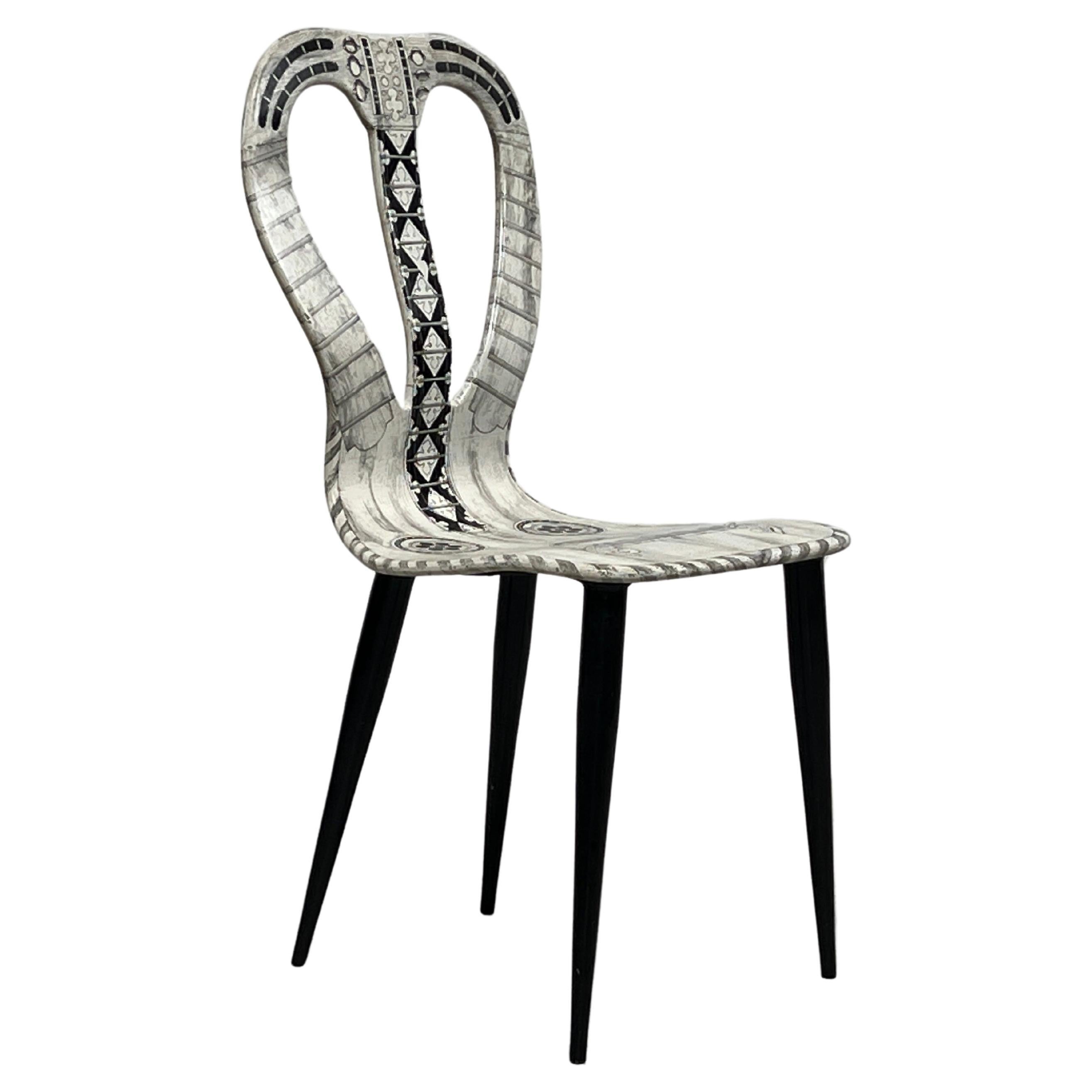 Piero Fornasetti Musicale chair For Sale