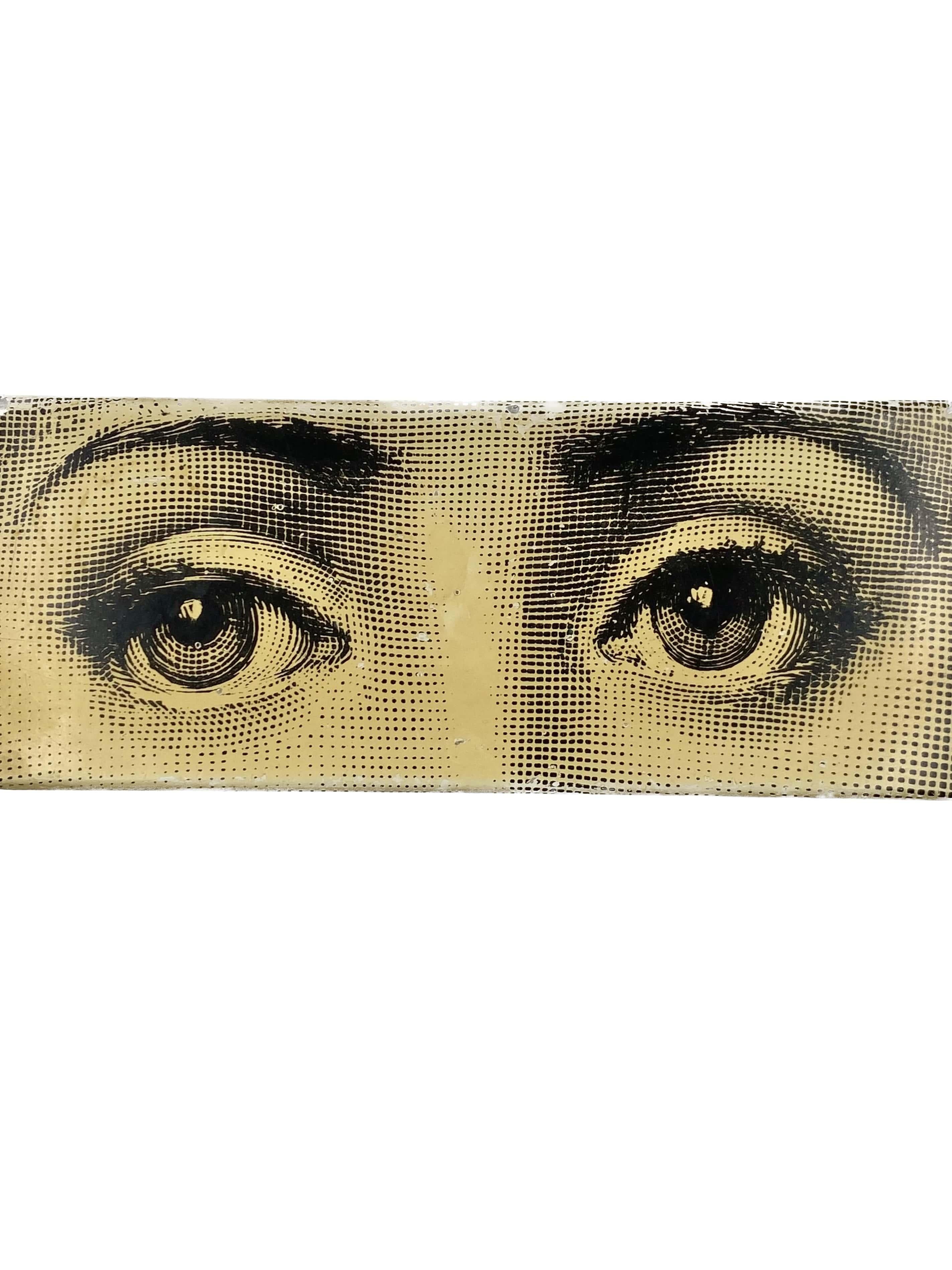 Aluminum Piero Fornasetti, Occhi Box, Milan Italy, circa 1960