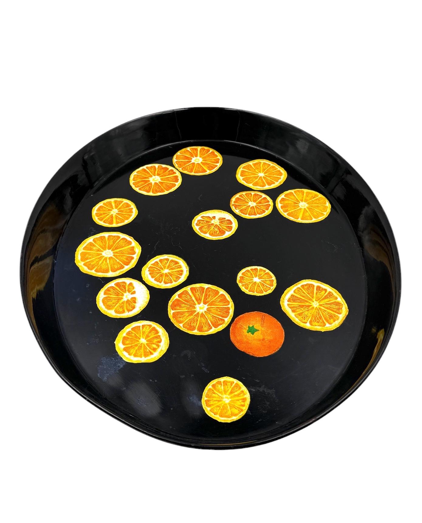 Piero Fornasetti, Oranges Tray, Atelier Fornasetti, ca. 1955 in vendita 5