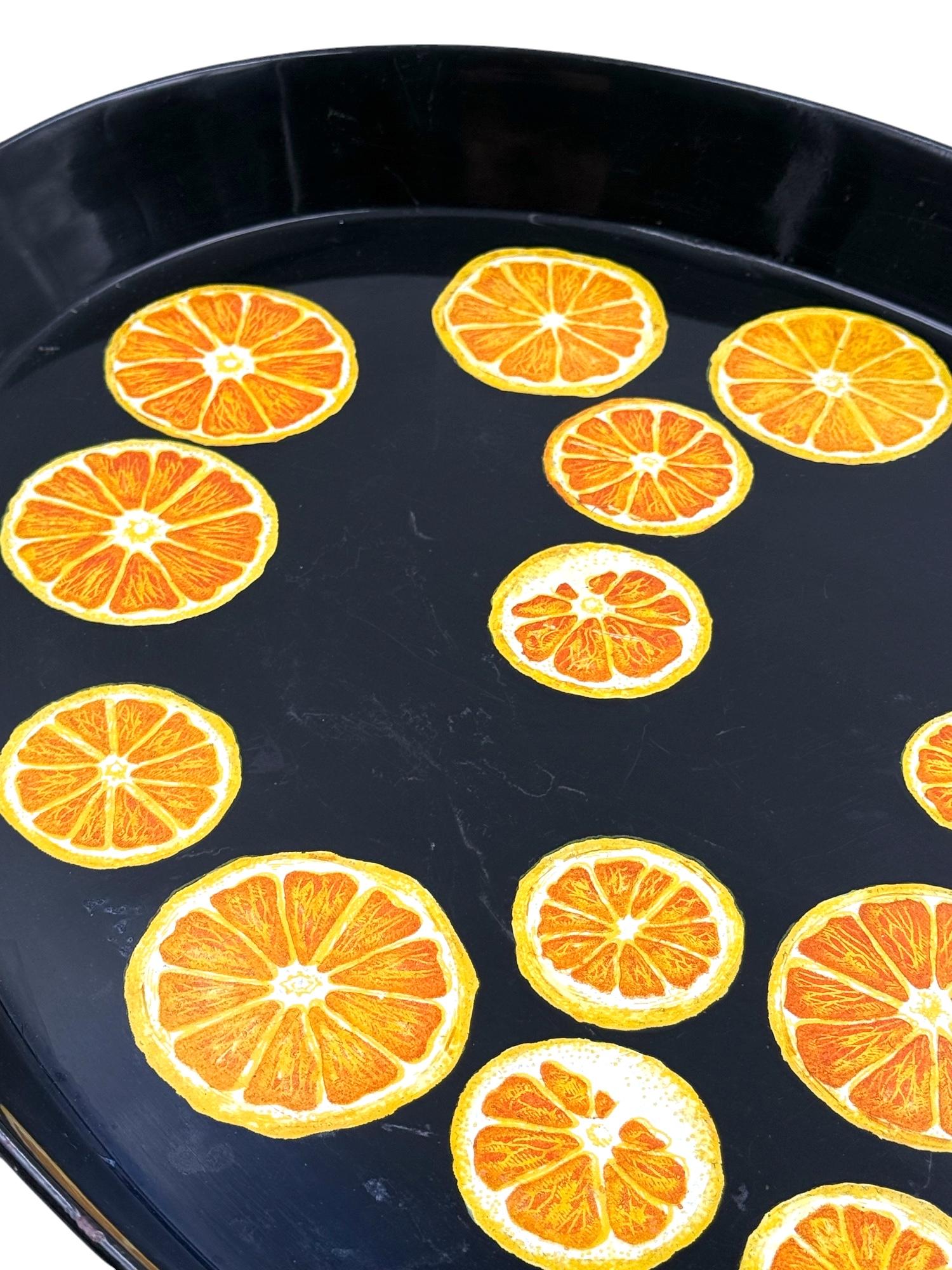 Piero Fornasetti, Oranges Tray, Atelier Fornasetti, ca. 1955 in vendita 6