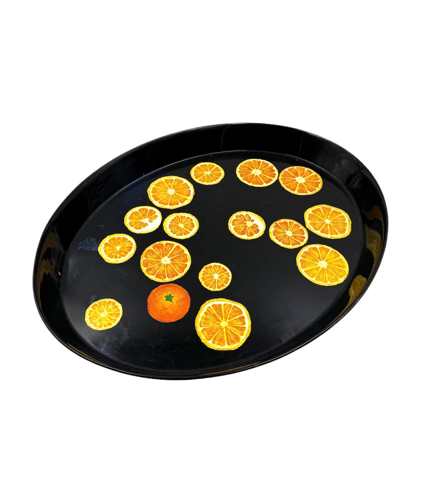 Piero Fornasetti, Oranges Tray, Atelier Fornasetti, ca. 1955 in vendita 9