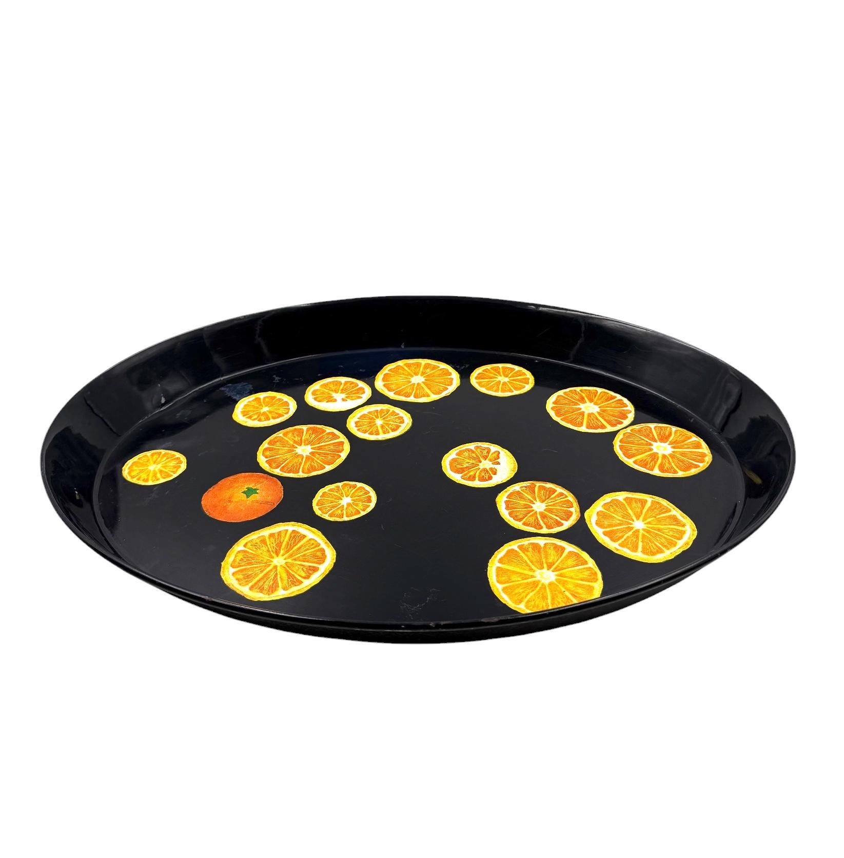 Piero Fornasetti, Oranges Tray, Atelier Fornasetti, ca. 1955 in vendita 11