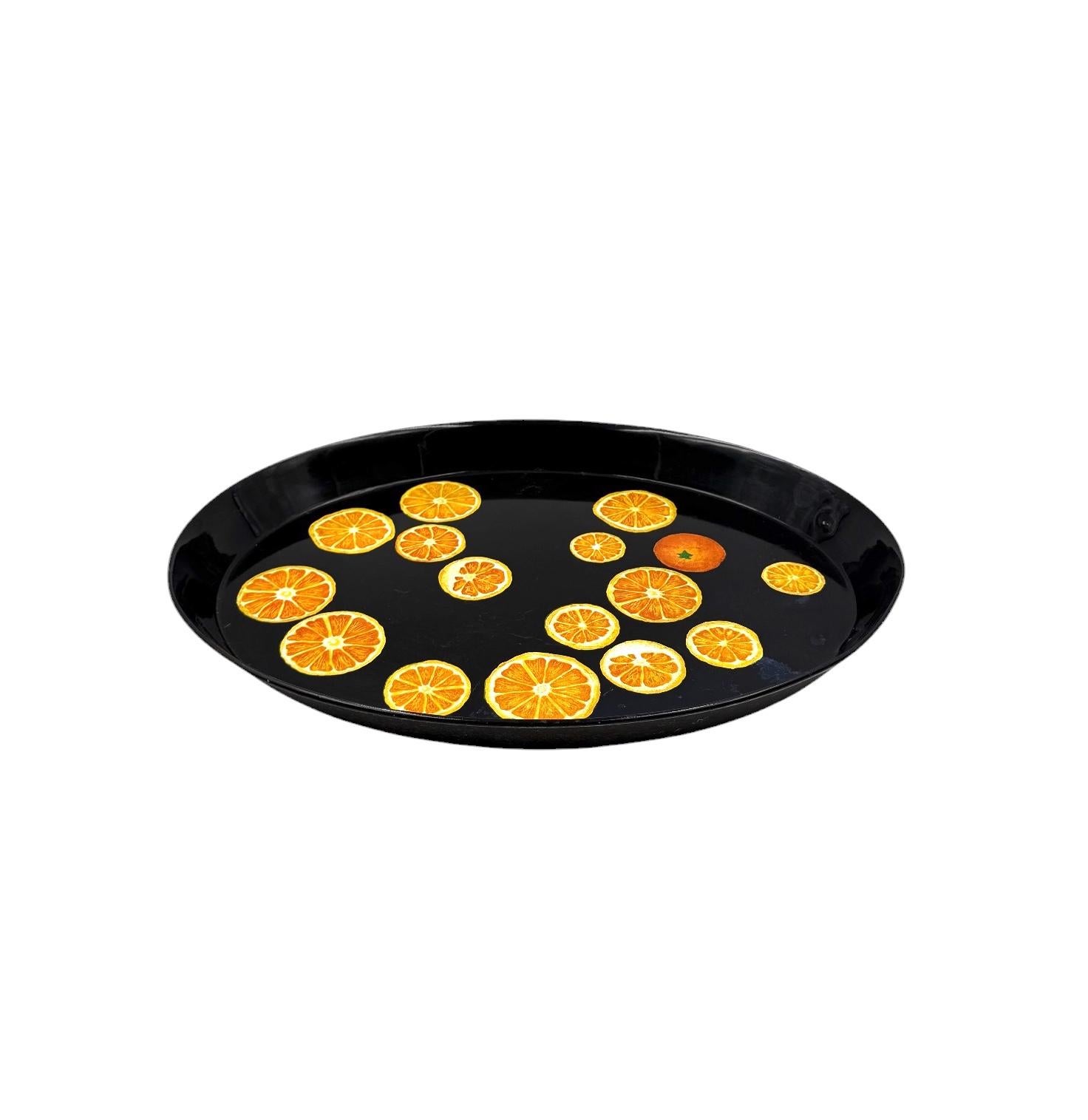 Italian Piero Fornasetti, Oranges Tray, Atelier Fornasetti, ca. 1955 in vendita