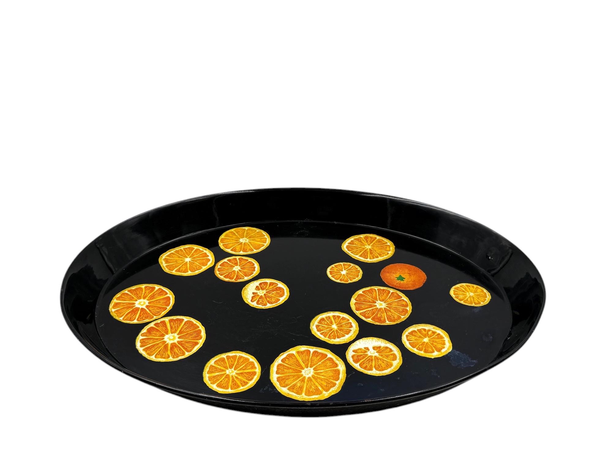 Piero Fornasetti, Oranges Tray, Atelier Fornasetti, ca. 1955 in vendita 1