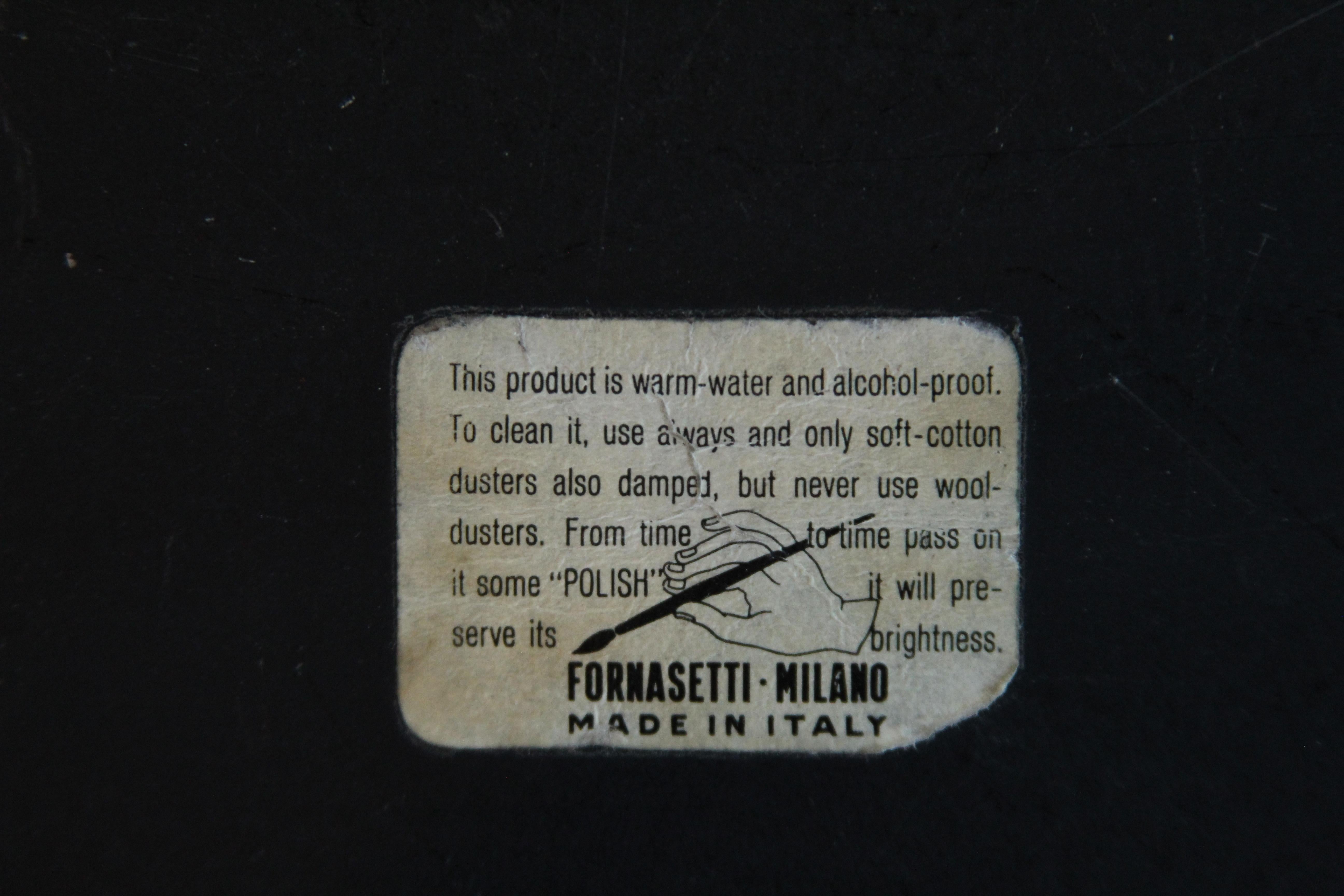 Originales handbemaltes italienisches Tablett von Piero Fornasetti, 1950er Jahre im Angebot 1