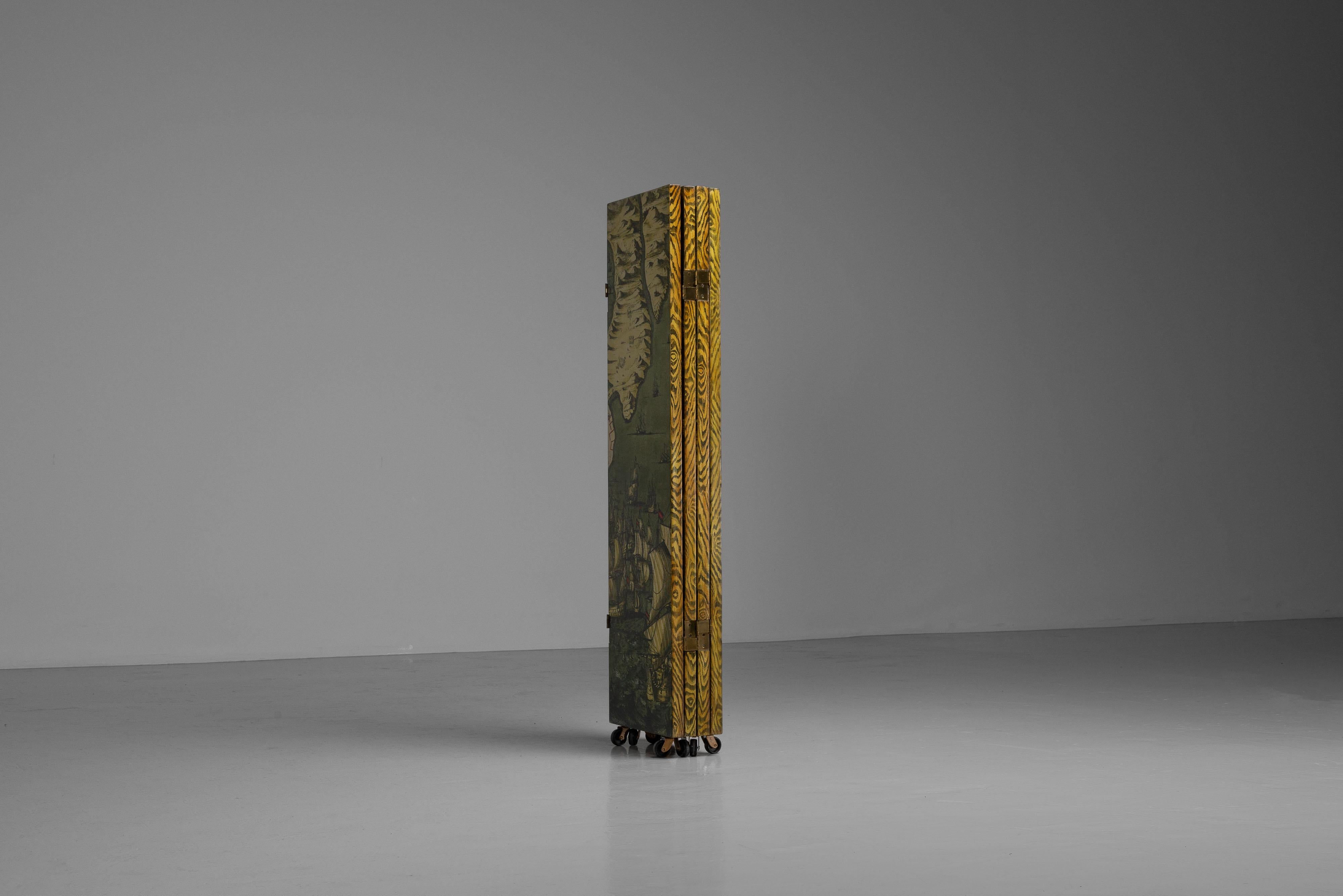 Piero Fornasetti paraventi screen Italy 1954 For Sale 4