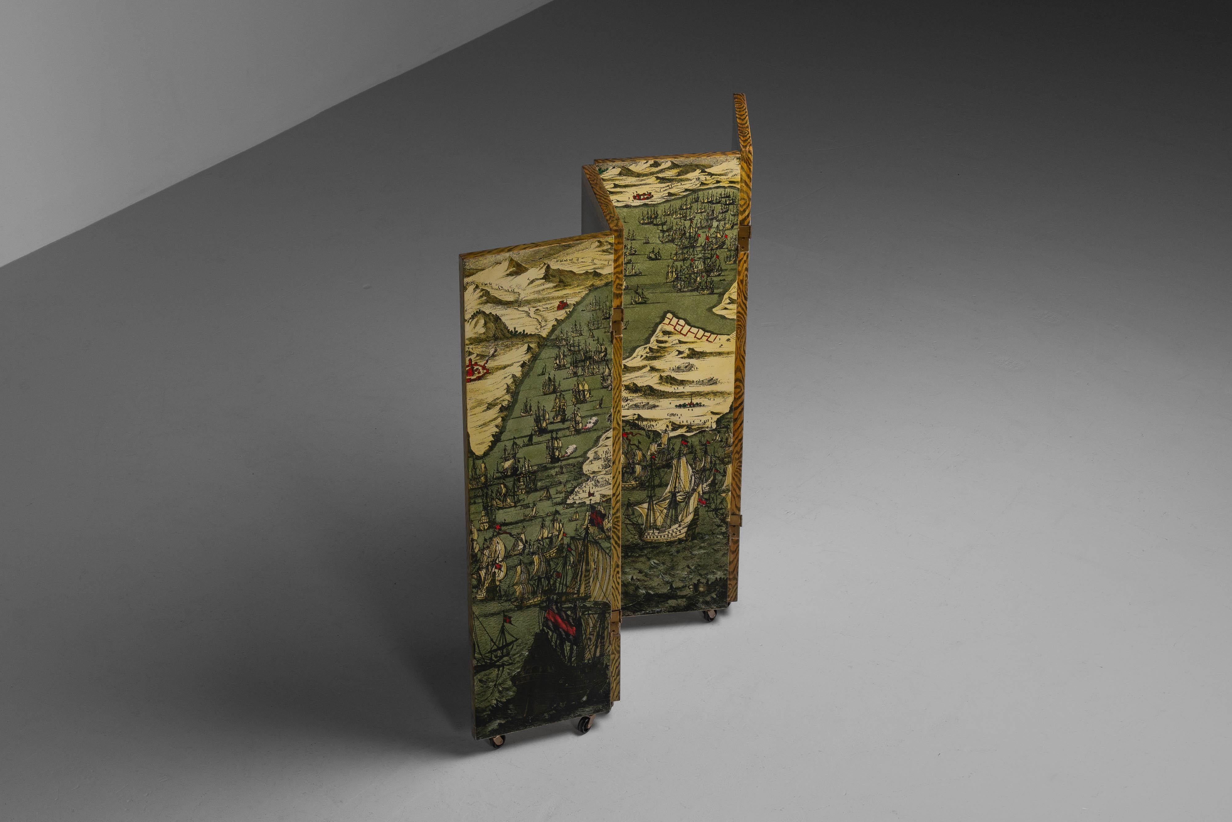 Piero Fornasetti paraventi screen Italy 1954 For Sale 9