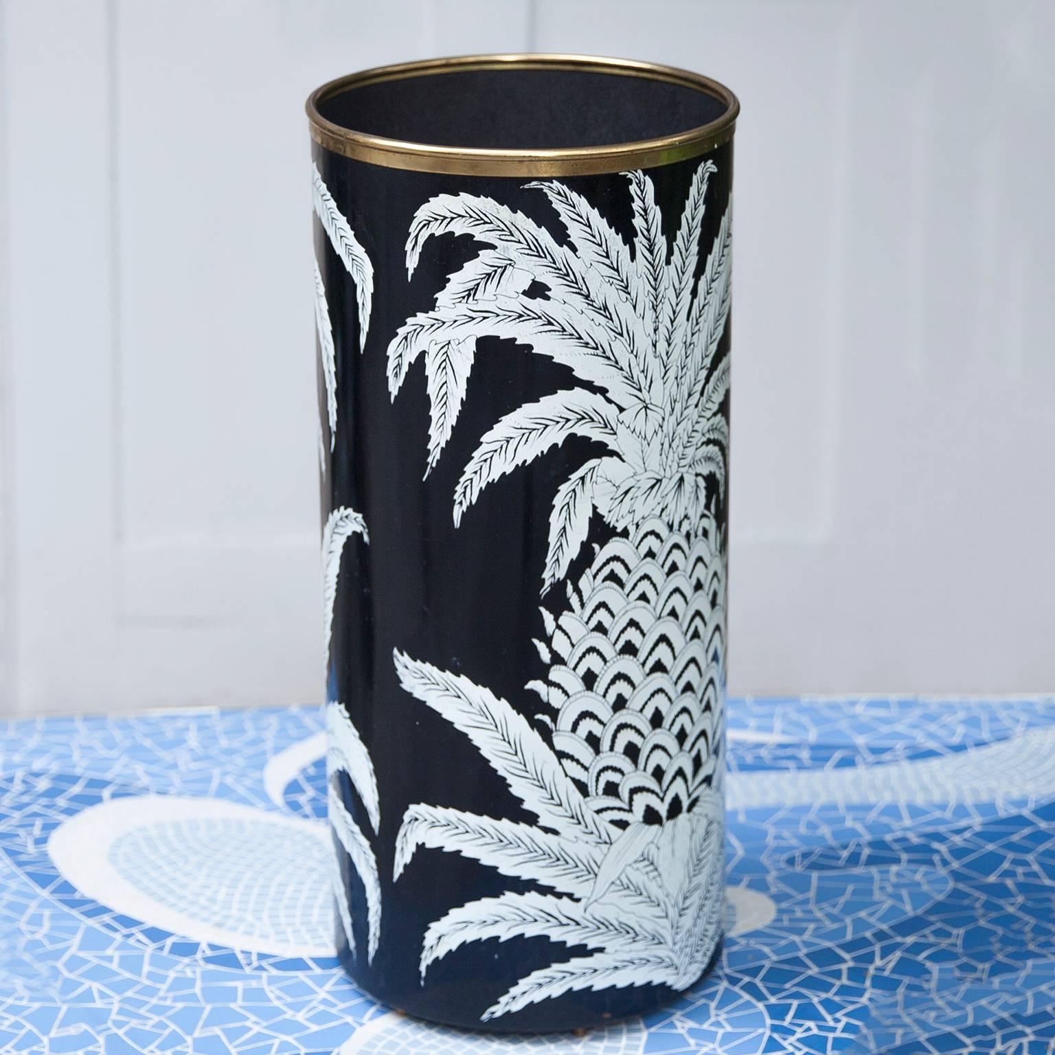 Hollywood Regency Piero Fornasetti Pineapple Umbrella Stand, 1950s