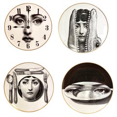 Piero Fornasetti Plates for Rosenthal, 1980s