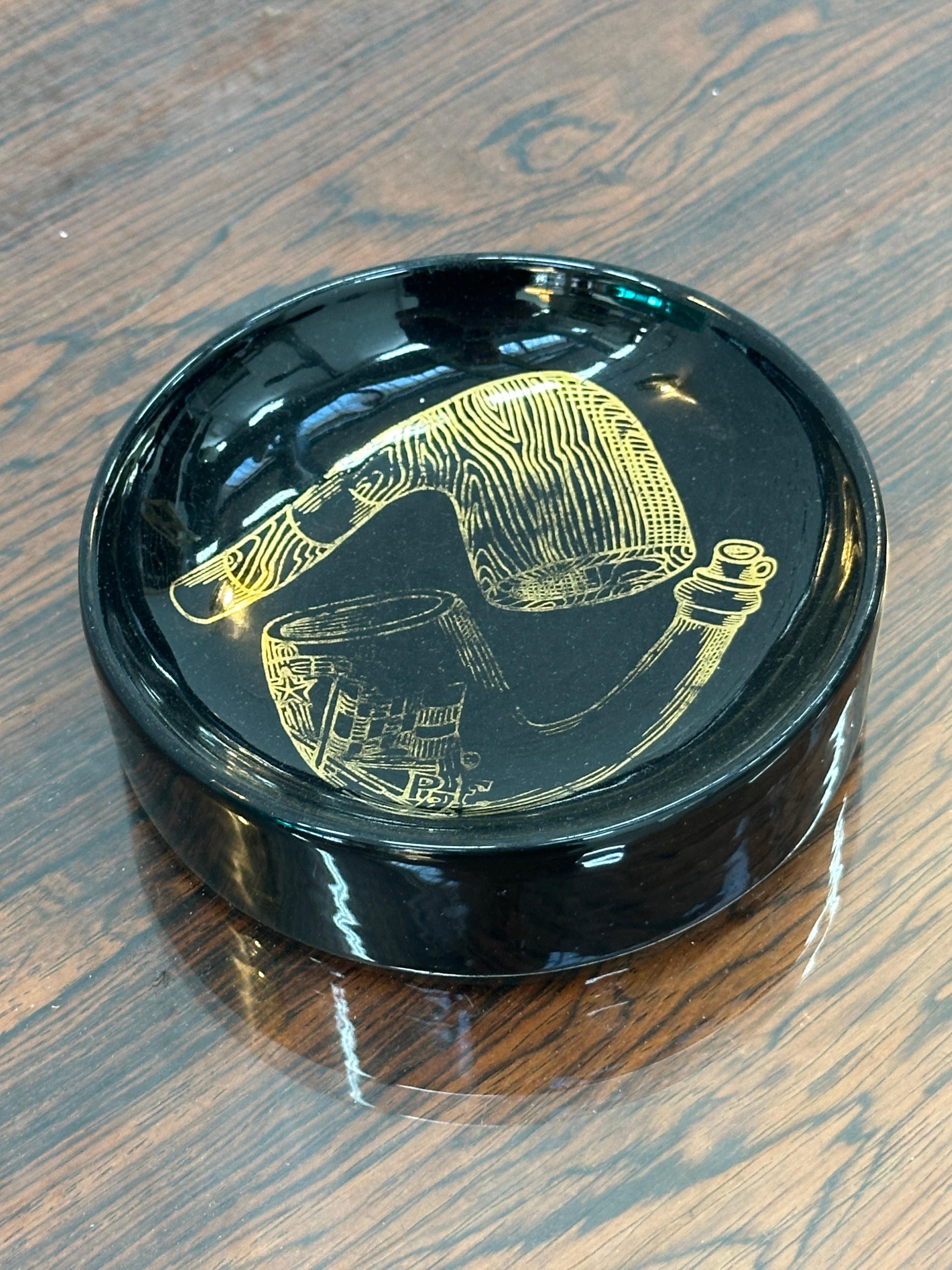 Cenicero de porcelana Piero Fornasetti, 1960, made in Italy Italiano en venta