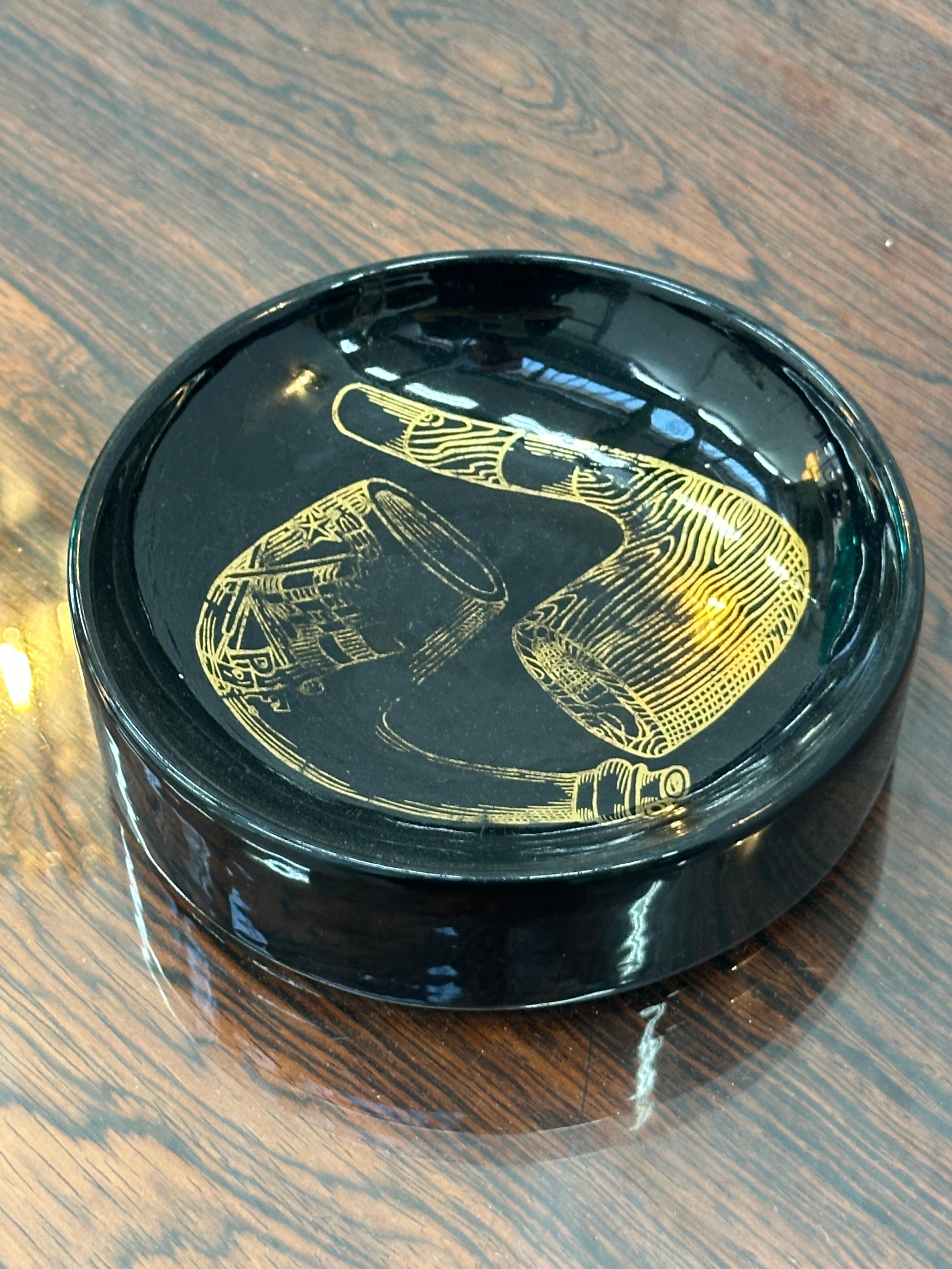 Cenicero de porcelana Piero Fornasetti, 1960, made in Italy en venta 2