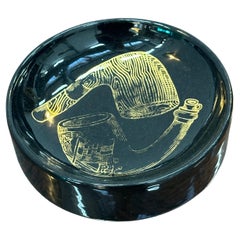 Cenicero de porcelana Piero Fornasetti, 1960, made in Italy