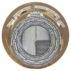 Piero Fornasetti Porcelain Astrolabe Plate, Number 5