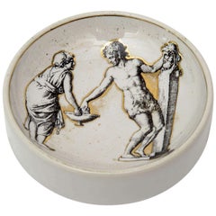 Piero Fornasetti Porcelain Bowl Mid-Century Modern