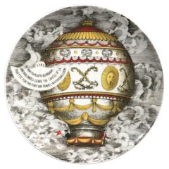 Piatto Mongolfiera in porcellana Piero Fornasetti, Mongolfiere , Rosenthal, #2