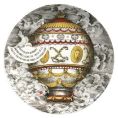 Piero Fornasetti Porcelain Hot Air Balloon Plate, Mongolfiere , Rosenthal, #2