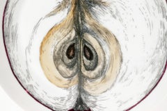 Piero Fornasetti Porcelain Sezioni Di Frutta Dinner Plate, Number 6