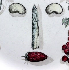 Piero Fornasetti Pottery Arcimboldesca Vegetable Face Plates