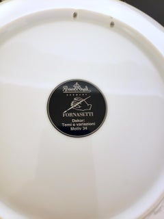 Piero Fornasetti Rosenthal Porcelain Themes & Variations Plate, Motiv 34