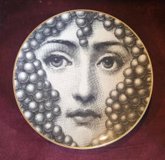 Piero Fornasetti Rosenthal Porzellan Themes and Variations Teller, Lady Bacchus