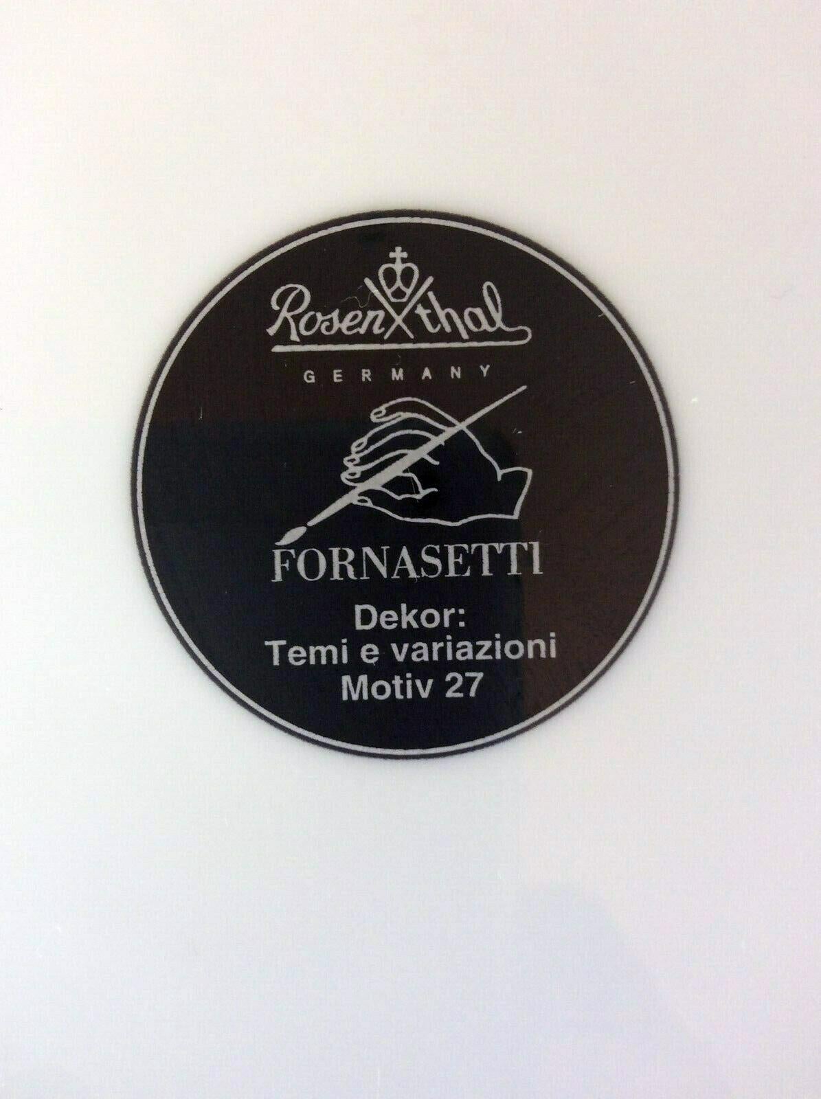 Platte aus Rosenthal-Porzellan mit Themen und Variationen von Piero Fornasetti, Motiv 27 im Angebot 4