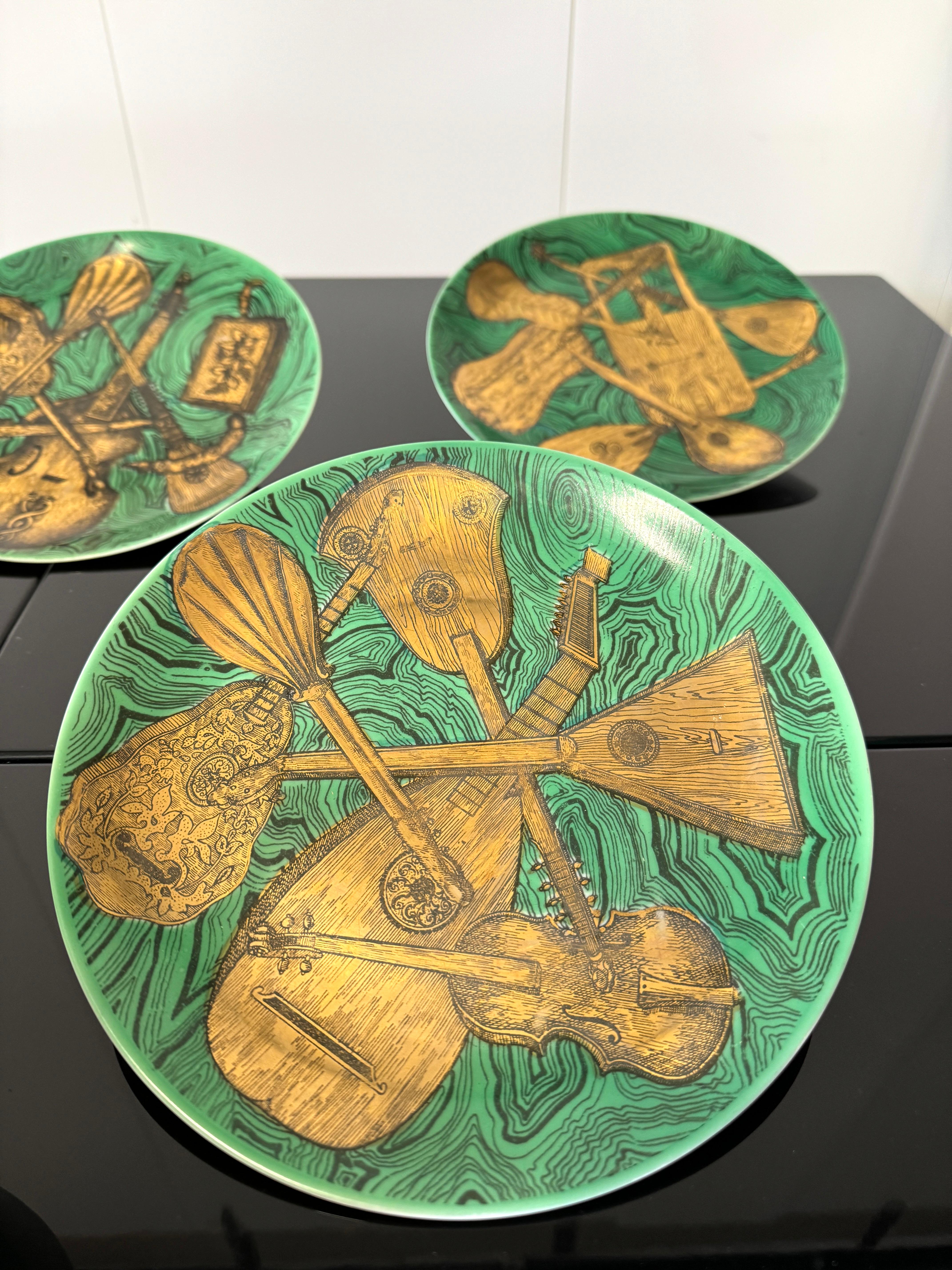 Piero Fornasetti, Six saucers 