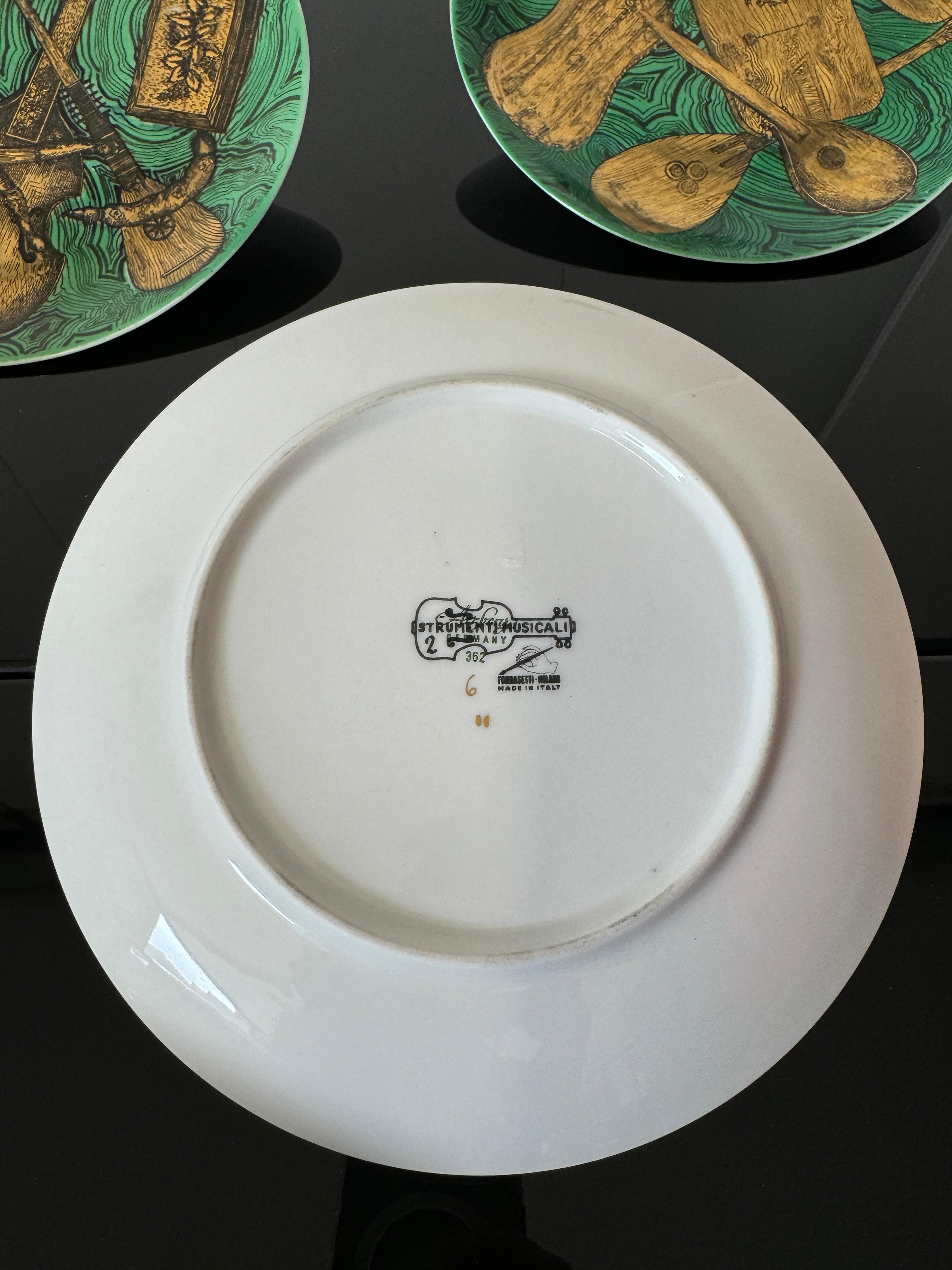 Piero Fornasetti, Serie Sechs Untertassen 