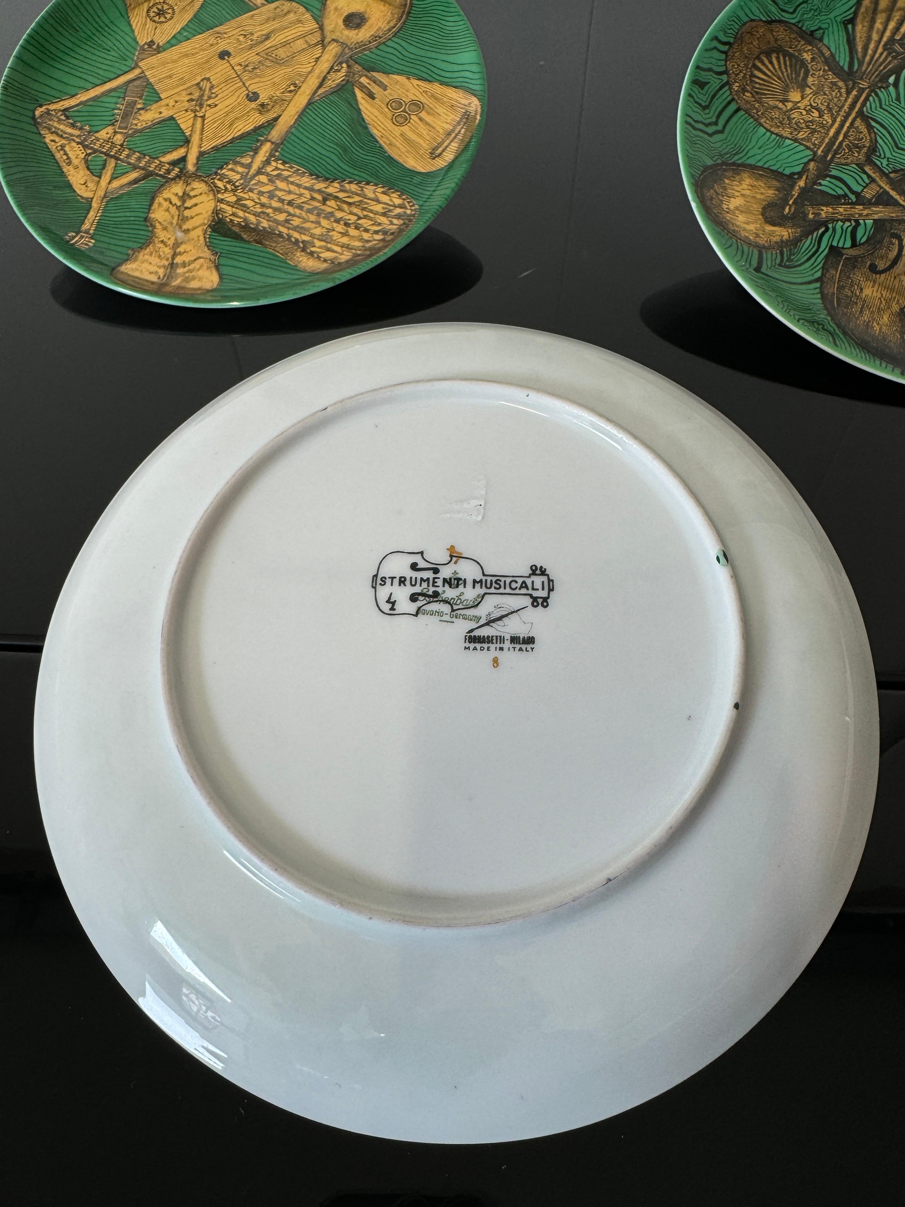Piero Fornasetti, Six saucers 
