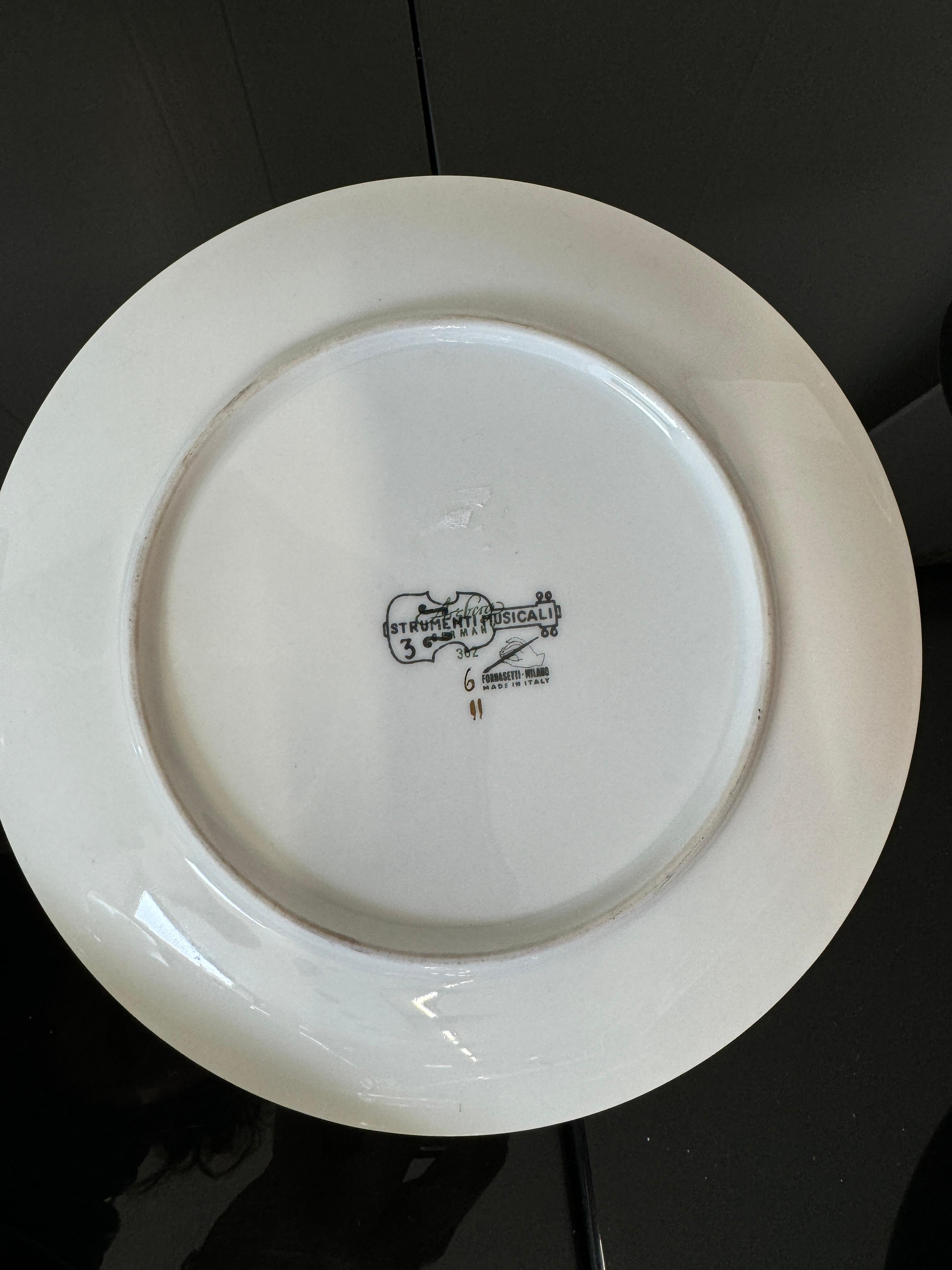 Piero Fornasetti, Six saucers 