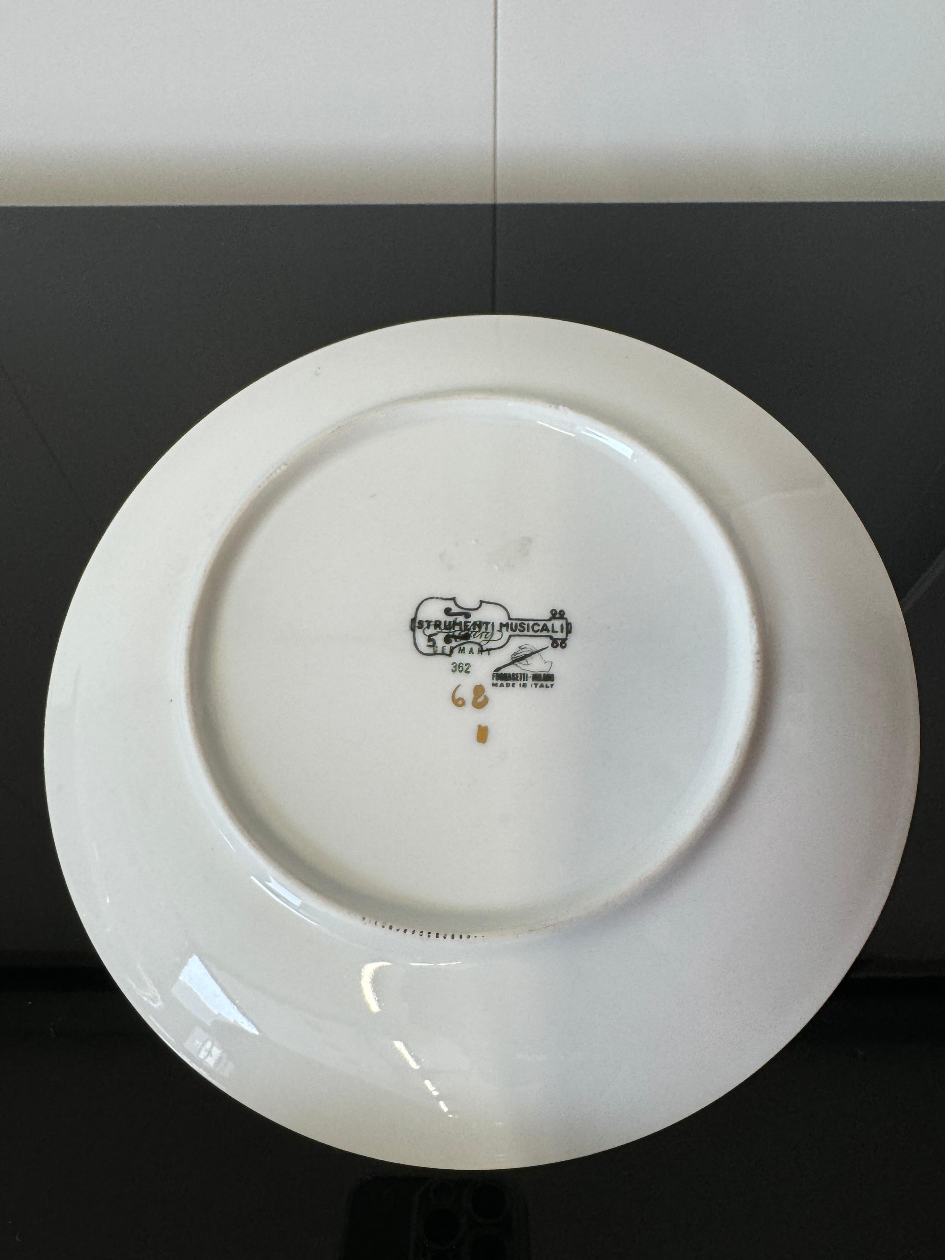 Piero Fornasetti, Six saucers 