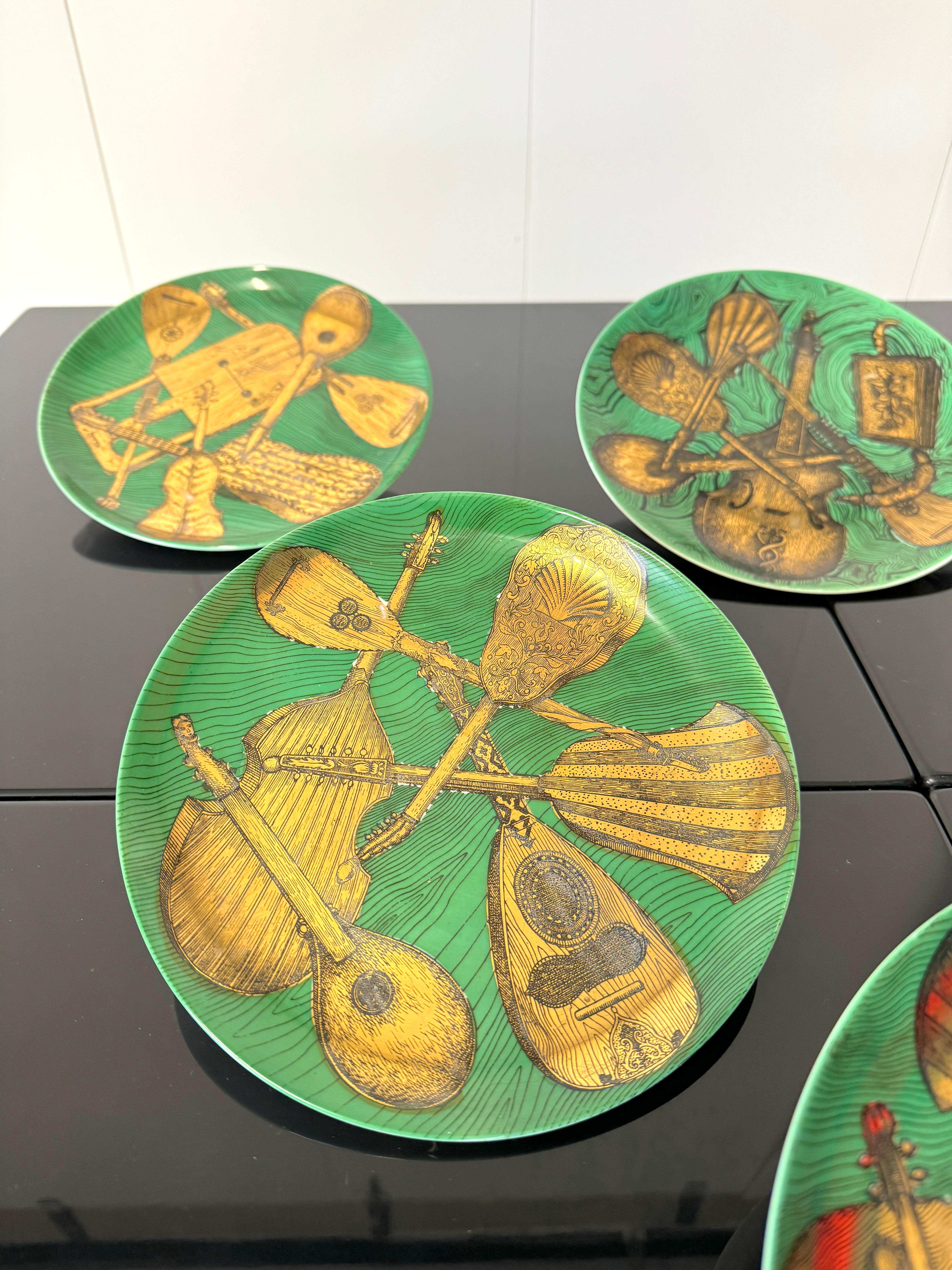 Piero Fornasetti, Six saucers 