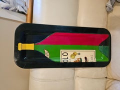 Piero Fornasetti Serving Tray, Italian Aperitivo Bottle, Milan, Circa 1950s