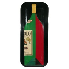 Piero Fornasetti Serving Tray, Italian Aperitivo Bottle, Milan, Circa 1950s