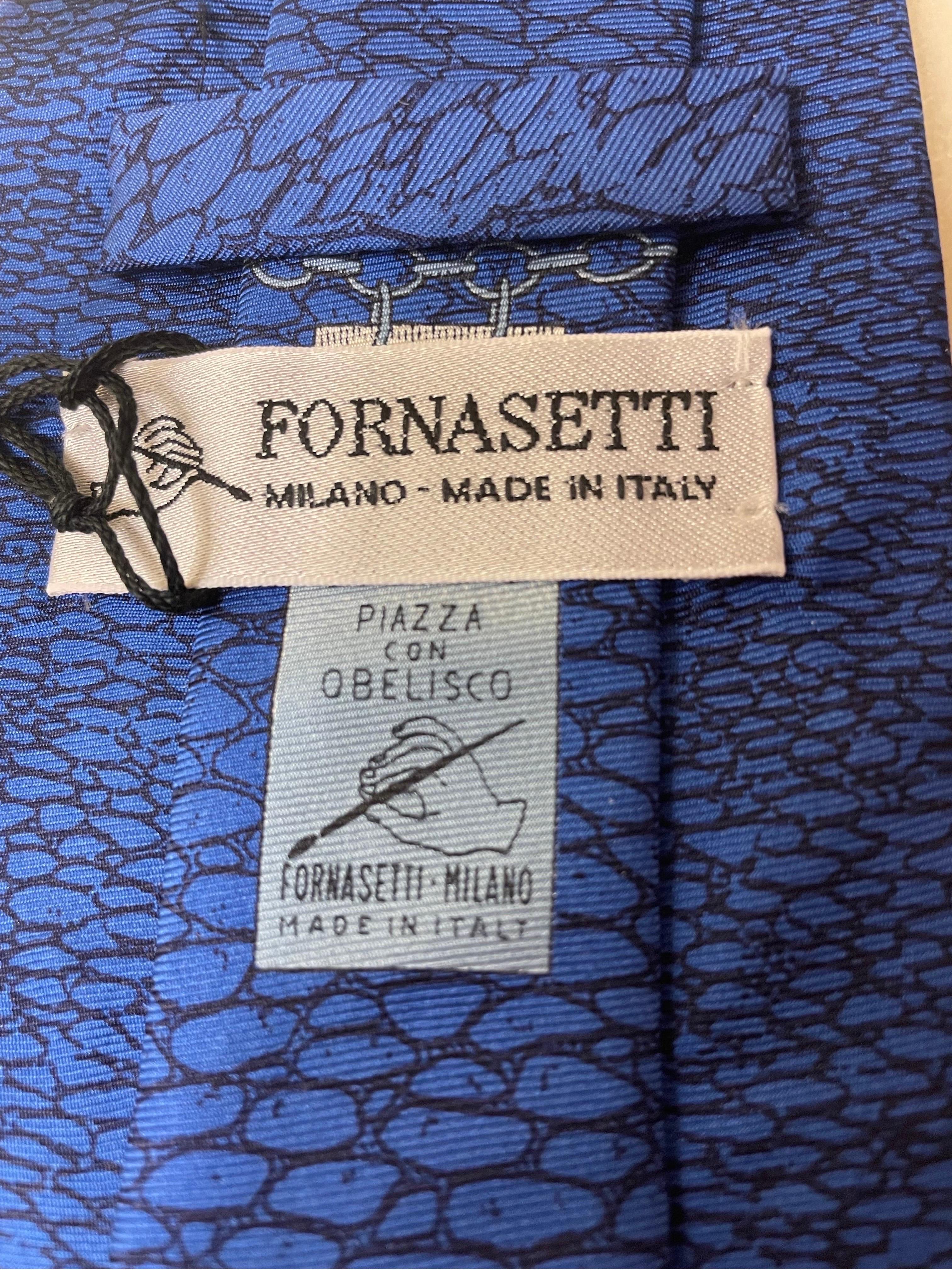 Unique Piero Fornasetti Silk Tie Cravatta . Piazza Con Obelisco . Milano Made In Italy .