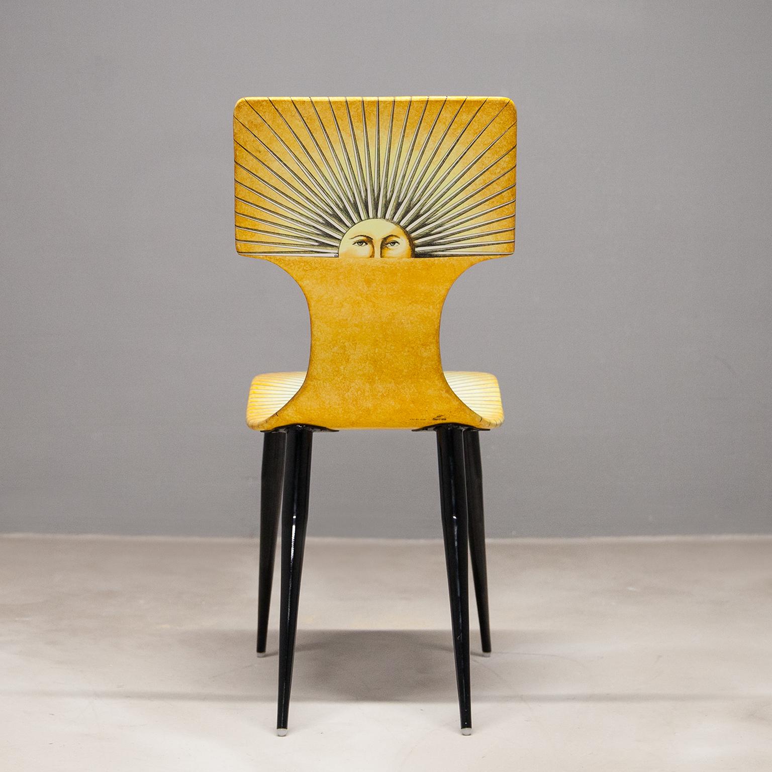 Piero Fornasetti Sole Chair, 1999 In Good Condition In Munich, DE