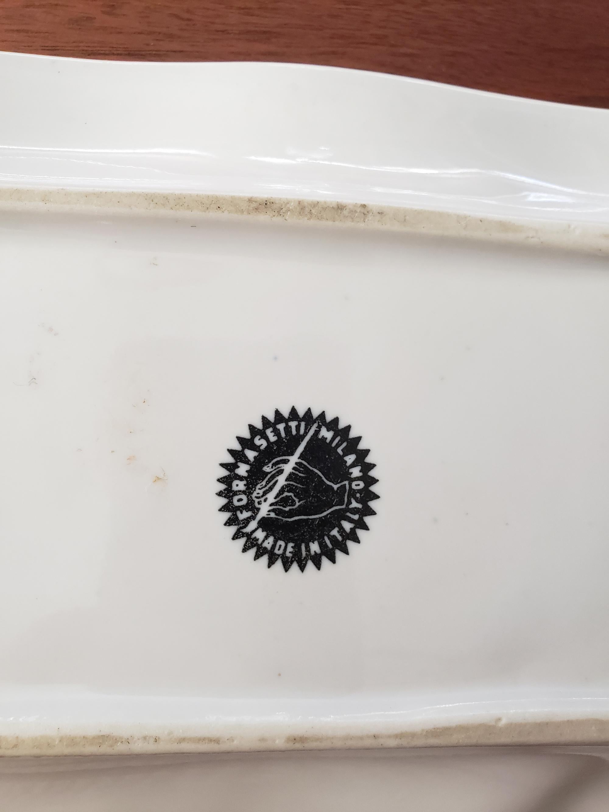Piero Fornasetti ceramic bill of sale tray,
Weikel & Smith Spice Company, Philadelphia
The 1950s-1960s

The large ceramic tray or ashtray depicts a bill of sale from the Weikel & Smith Spice Company, Philadelphia. The purchase depicted includes