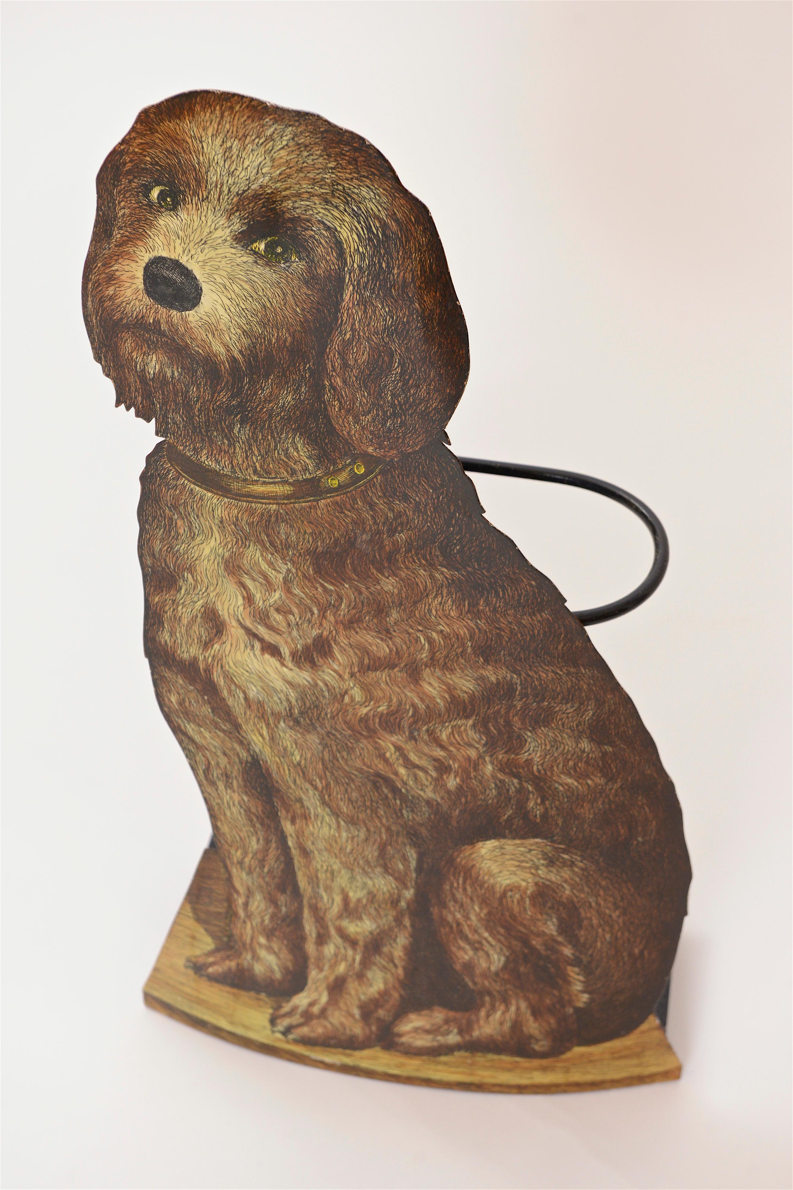 One of many dogs that Piero featured in his work, the Spinone, an Italian breed, takes centre stage on this fantastic umbrella stand. Signed on the reverse with the manufacturers label, it comes complete with the original drip-tray…a great piece for