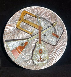 Piero Fornasetti Strumenti Musicali Pottery Plates