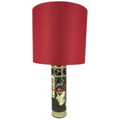 Set of Piero Fornasetti Table Lamp "Oggi" 60's circa