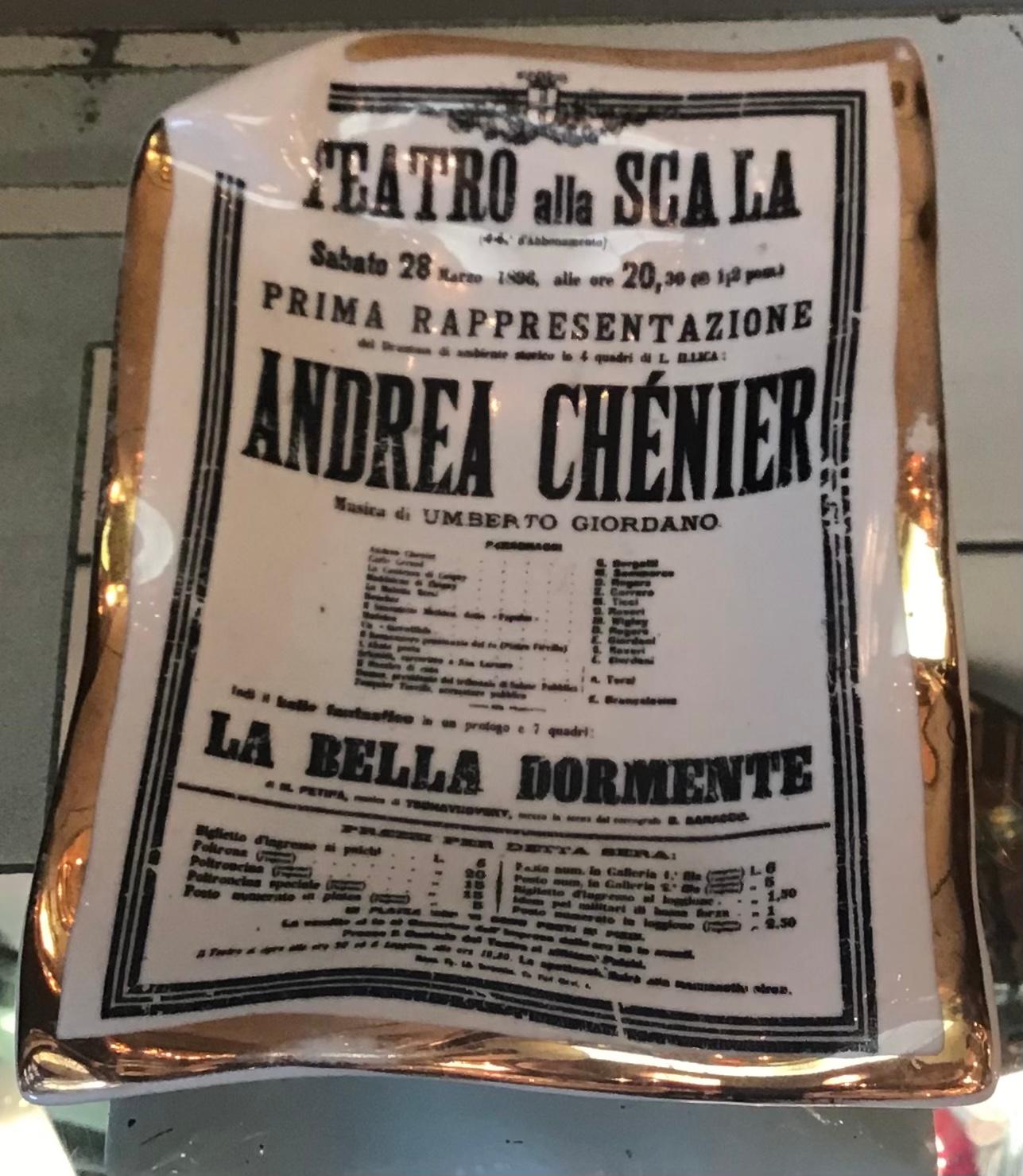 Piero Fornasetti “Teatro Alla Scala” Ashtray Ceramic 1950 Italy 2