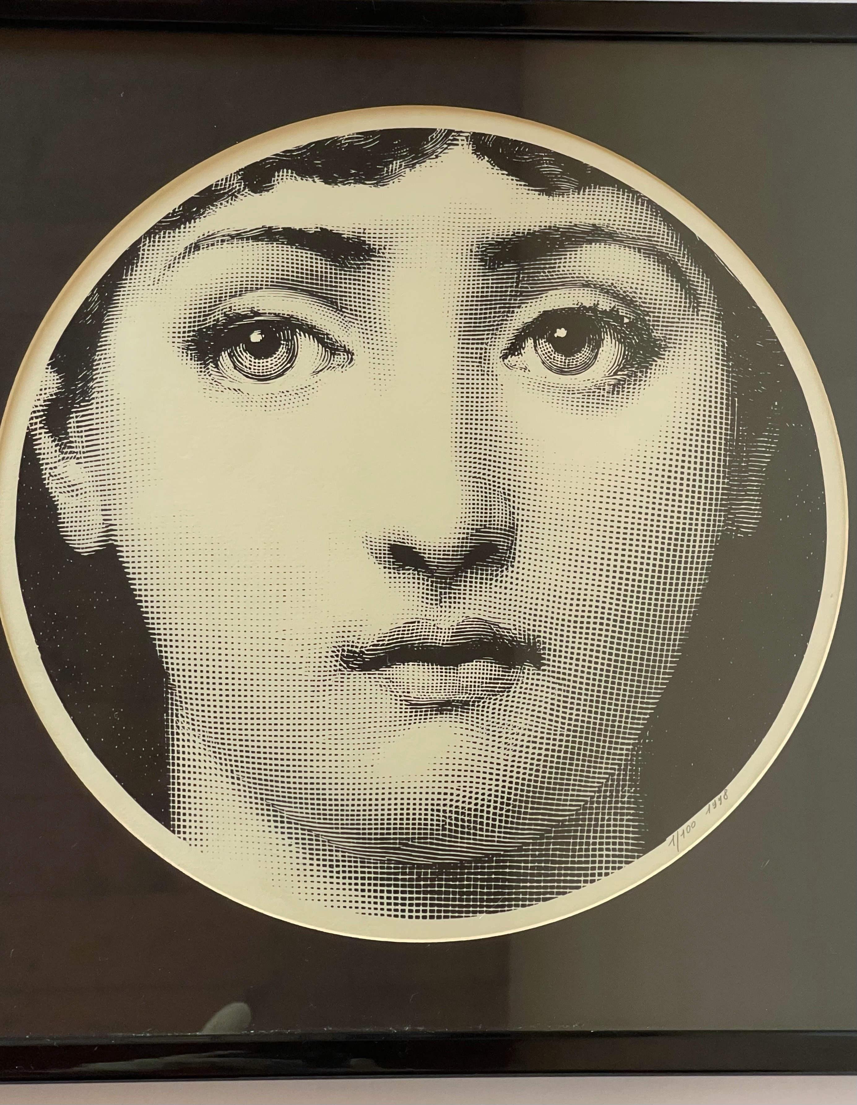 20ième siècle FORNASETTI Tema E Variazioni, édition limitée 1/100 en vente