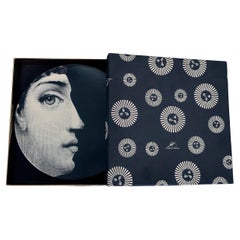 Piero Fornasetti Tema e Variazioni Porcelain Plate 114 Profile Themes Variation