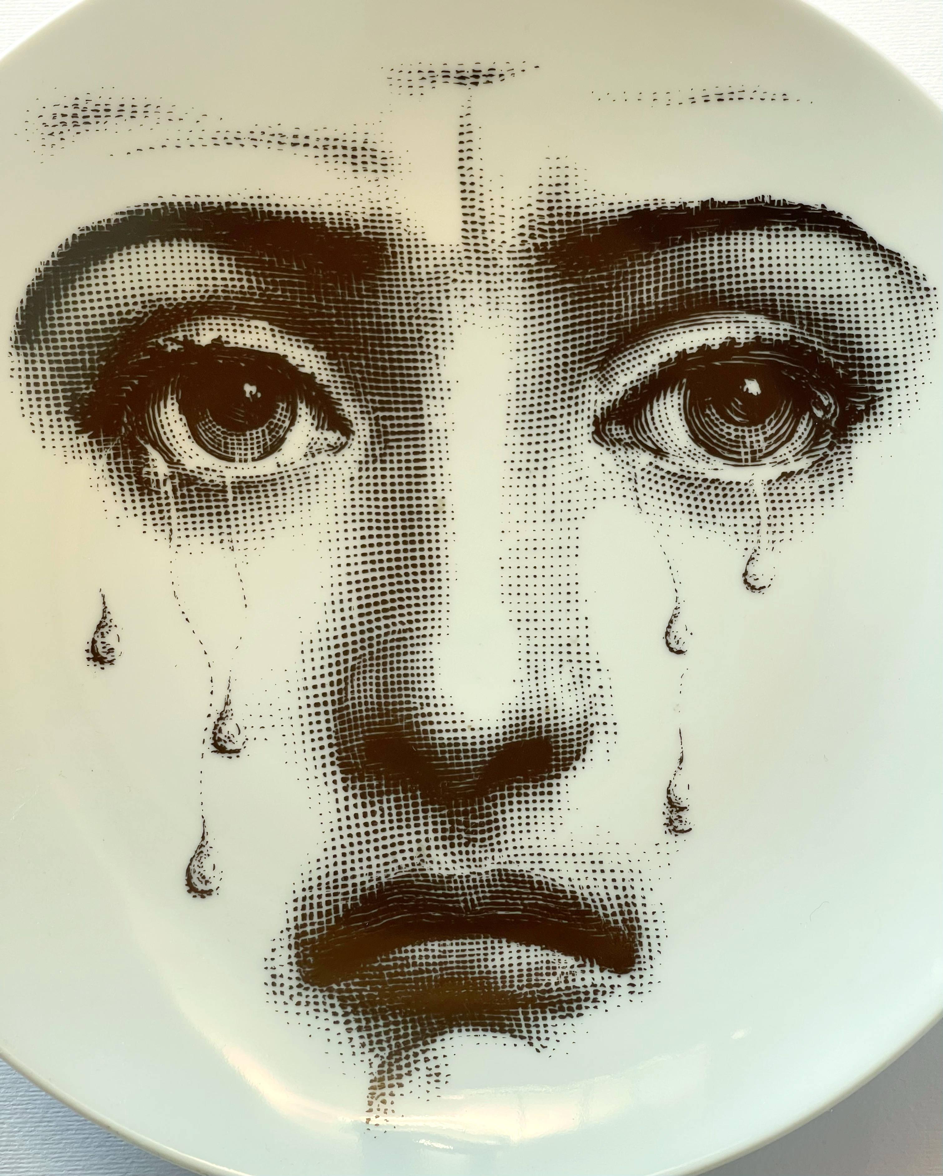 FORNASETTI Tema E Variazioni Plato de porcelana nº 77 siglo XX en venta