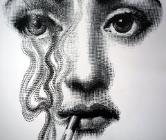 Piero Fornasetti Tema e Variazioni Porcelain Plate 81