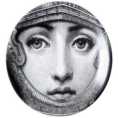 Piero Fornasetti Tema E Variazioni Porcelain Plate, Themes and Variations