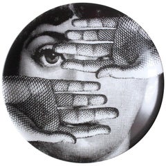 Piero Fornasetti Tema E Variazioni Porcelain Plate, Themes and Variations