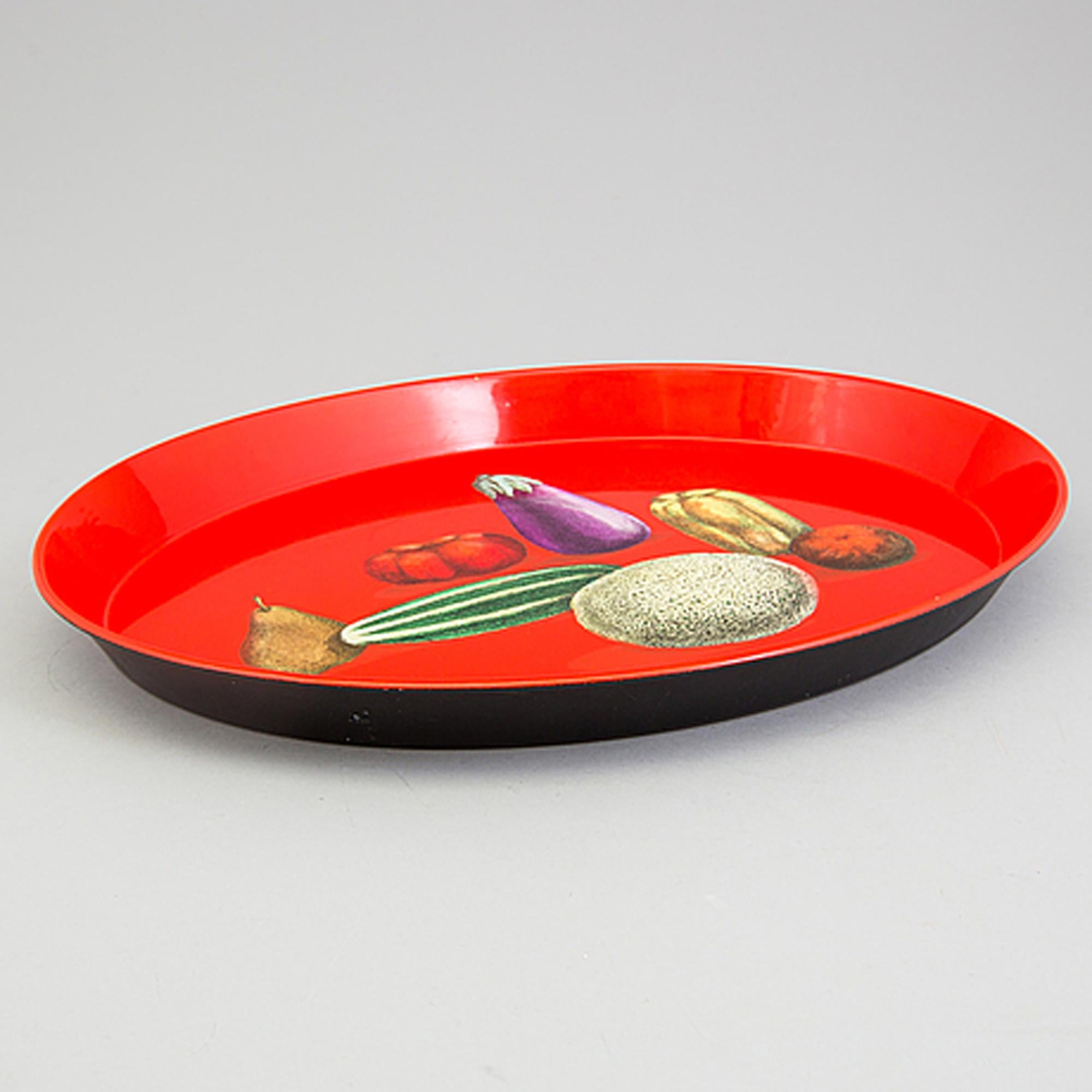 Mid-Century Modern Piero Fornasetti Tray with Still Life, Natura Morta Pattern, Early, 1950s For Sale