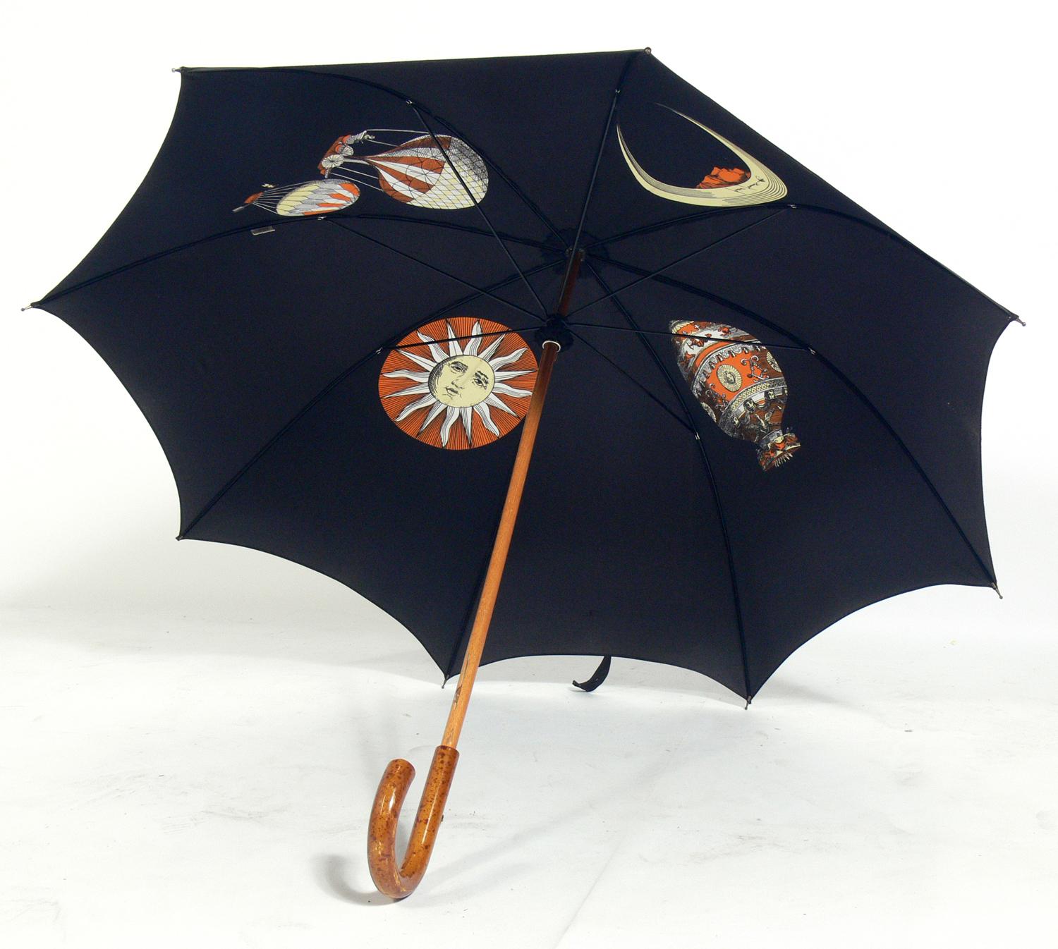 Mid-Century Modern Piero Fornasetti Umbrella