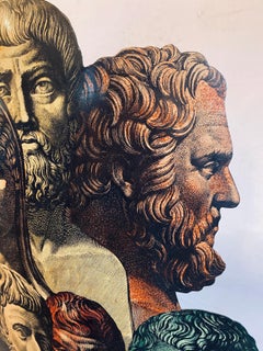 Piero Fornasetti, Trompe L'Oeil Umbrella Stand, Lithographed Green Metal, 1970s