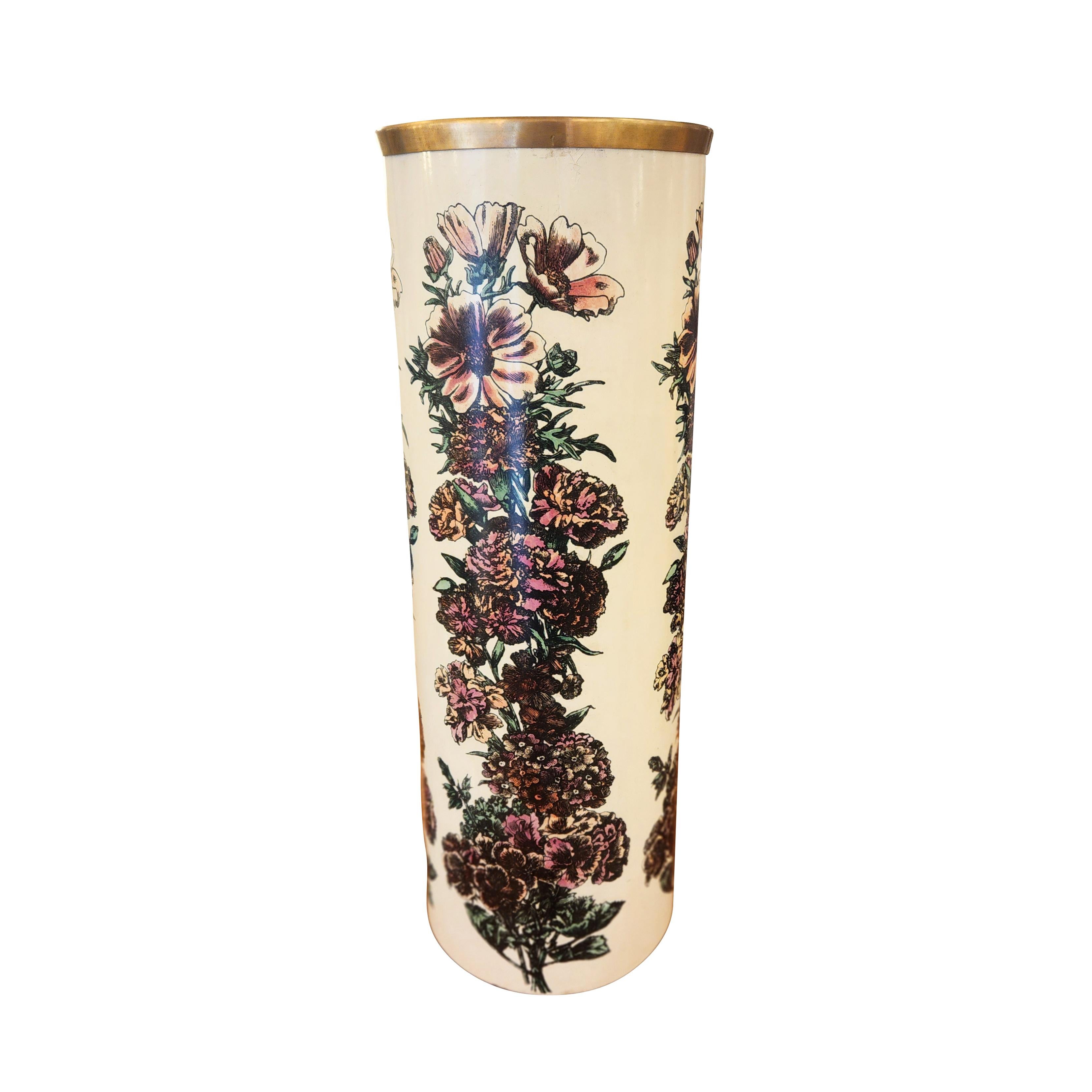 Piero Fornasetti Umbrella Stand with Floral Motif
$3,200.00
Italian Mid-Century umbrella stand by Piero Fornasetti featuring a floral motif on off-white background. Original logo on the bottom.

Condition: Excellent vintage condition, minor wear